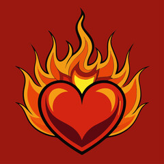 heart in fire