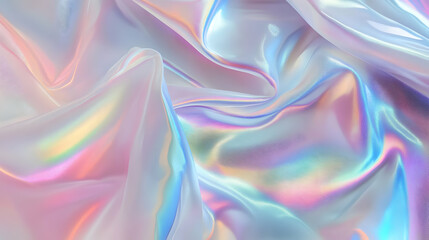 Obraz premium Iridescent Holographic Background a pastel obsidian to magenta gradient