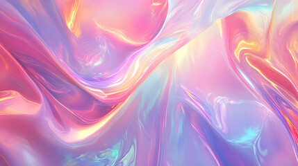 Obraz premium Iridescent Holographic Background a pastel burgundy to obsidian gradient