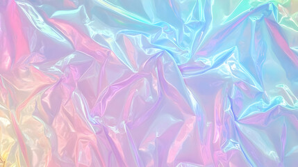 Iridescent Holographic Background a pastel cherry to cyan gradient