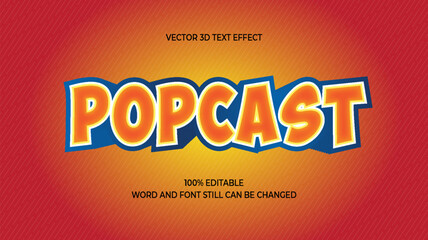POPCAST 3D TEXT EFFECT