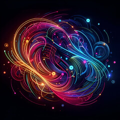 Obraz premium Abstract Neon Lights