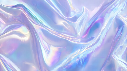 Obraz premium Iridescent Holographic Background a pastel indigo to grey gradient