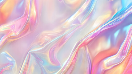 Fototapeta premium Iridescent Holographic Background a pastel red to smoke gradient