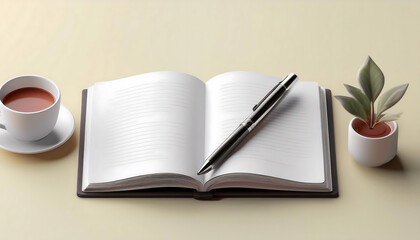 Fototapeta premium Simple and Elegant Study Space for Productivity