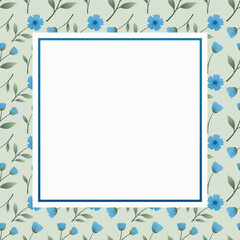 Cute kawaii floral notepad background