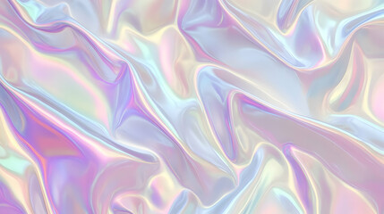Obraz premium Iridescent Holographic Background a pastel plum to pearl gradient