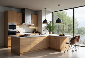 modern kitchen interior