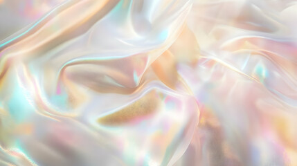 Fototapeta premium Iridescent Holographic Background a pastel mustard to brown gradient