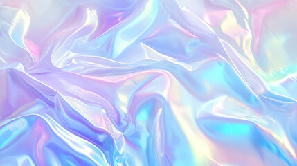 Iridescent Holographic Background a pastel cyan to violet gradient