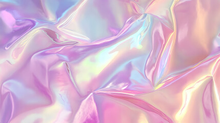 Obraz premium Iridescent Holographic Background a pastel burgundy to sand gradient