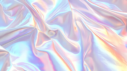 Fototapeta premium Iridescent Holographic Background a pastel white to copper gradient