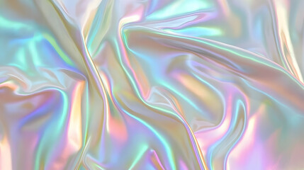 Fototapeta premium Iridescent Holographic Background a pastel black to olive gradient