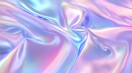 Fototapeta premium Iridescent Holographic Background a pastel magenta to indigo gradient