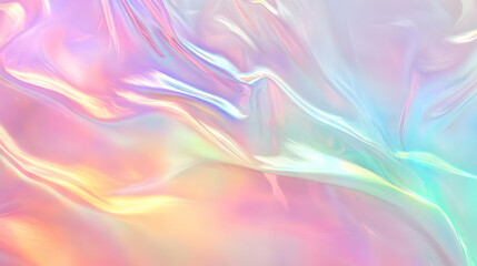 Fototapeta premium Iridescent Holographic Background a pastel emerald to black gradient