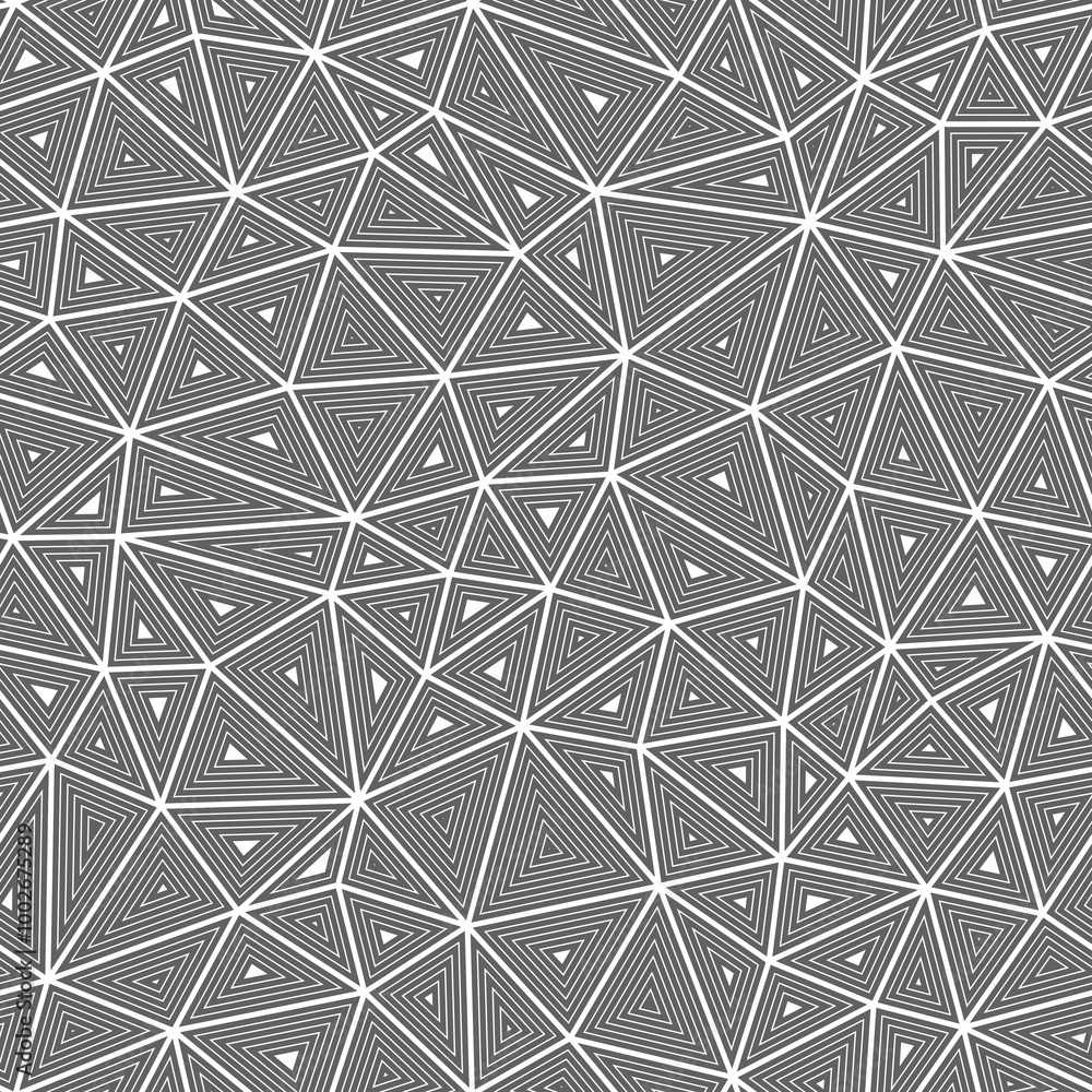 Poster minimal geometric background. multiple repeated inner triangles. medium triangles size. solid color 