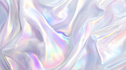 Obraz premium Iridescent Holographic Background a pastel grey to smoke gradient