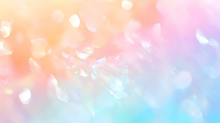 Iridescent Holographic Background a pastel mint to orange gradient
