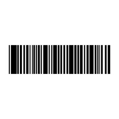 Simple barcode isolated on transparent background.