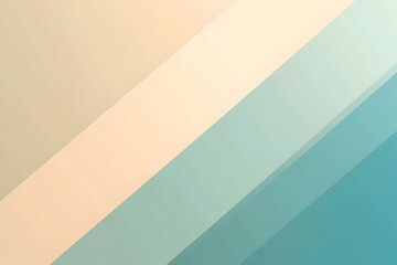 Obraz premium Gradient soft beige to light cyan abstract background