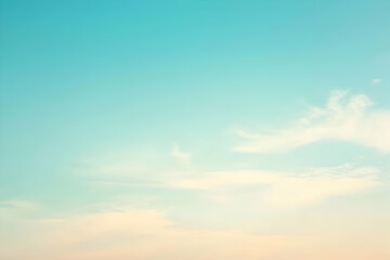 Gradient light sky blue to ivory abstract background