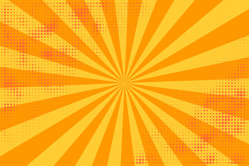 Abstract yellow orange halftone dotted pattern background. Retro texture overlay grunge illustration. Vector halftone dots, technology background