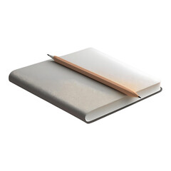 Study Essentials: Glasses and Open Book Transparent Background