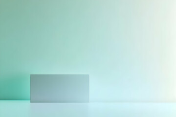 Gradient light mint to light silver abstract background