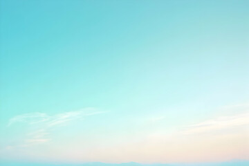 Obraz premium Gradient light mint to light sky blue abstract background