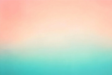 Obraz premium Gradient light teal to light coral abstract background