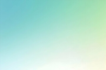 Gradient light green to pastel blue abstract background