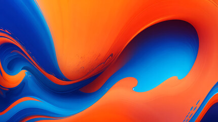 High quality a colorful wave orange and blue colors abstract illustration background design.