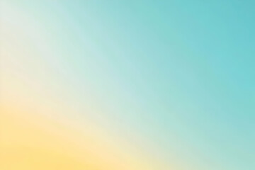 Gradient light gold to light sky blue abstract background