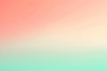 Obraz premium Gradient light green to light coral abstract background