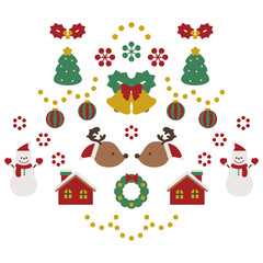 かわいいクリスマスのイラスト素材2
