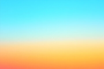 Gradient baby blue to pastel orange abstract background