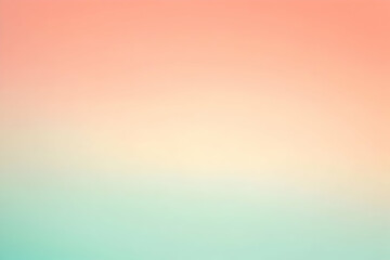 Gradient pastel orange to light mint abstract background