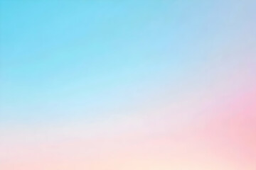 Fototapeta premium Gradient light sky blue to pastel pink abstract background
