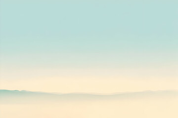 Fototapeta premium Gradient cream to light cyan abstract background