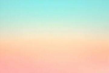 Naklejka premium Gradient light mint to light peach abstract background