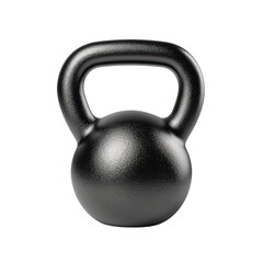 Black kettlebell for strength training and fitness workouts