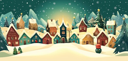 Twelve Days of Christmas vector illustration with space for custom text.