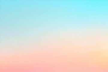 Obraz premium Gradient light peach to light cyan abstract background