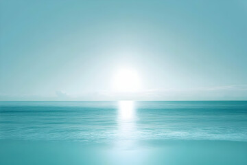 Obraz premium Gradient light sky blue to light teal abstract background