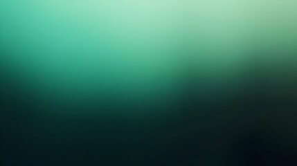 Obraz premium Blurred gradient emerald green to obsidian abstract background