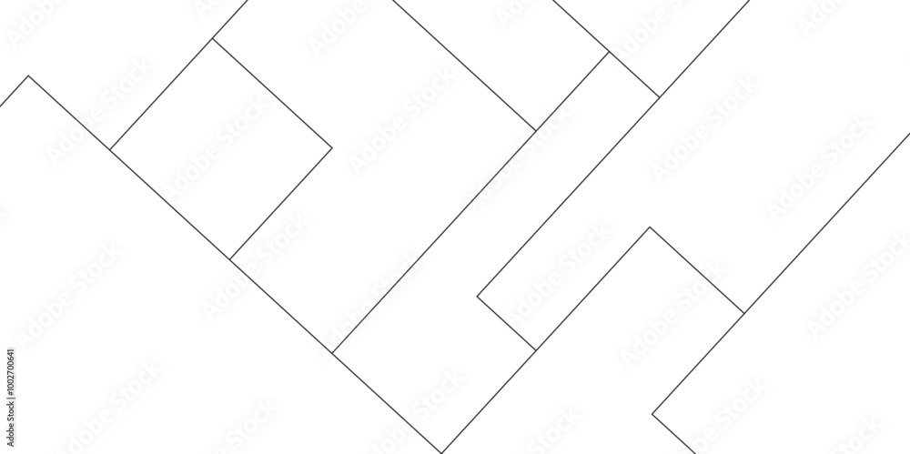 Poster mondrian style of diagonal square pattern vector. design geometric tile gold on black background. mo