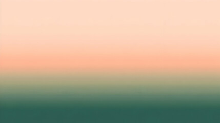 Fototapeta premium Blurred gradient forest green to peach abstract background
