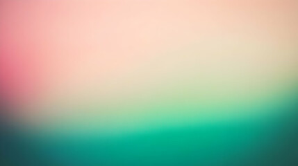 Obraz premium Blurred gradient emerald green to pink abstract background
