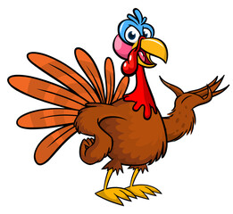 turkey; thanksgiving; cartoon; funny; poultry; vector; bird; happy; character; isolated; cute; day; farm; illustration; mascot; wing; holiday; waving; fowl; contour; icon; pilgrim; party; comic; celeb
