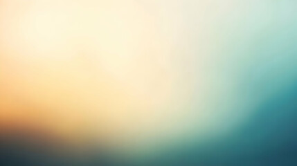 Blurred gradient cream to teal abstract background